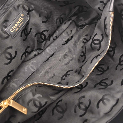 Chanel Navy Straw Tote Handbag