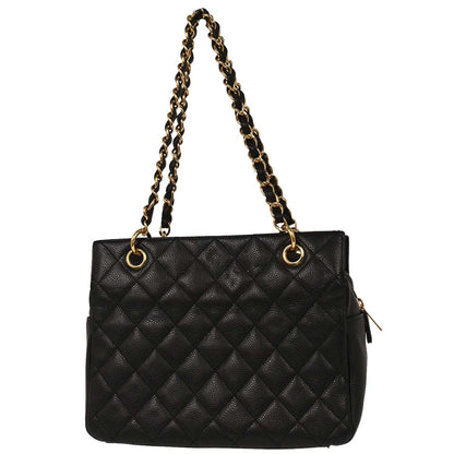 Chanel Black Caviar Petite Timeless Tote PTT Chain Handbag