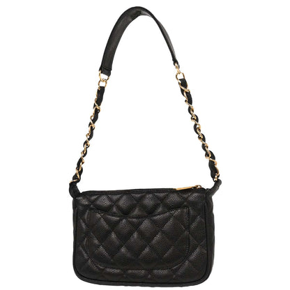 Chanel Black Caviar Chain Handbag