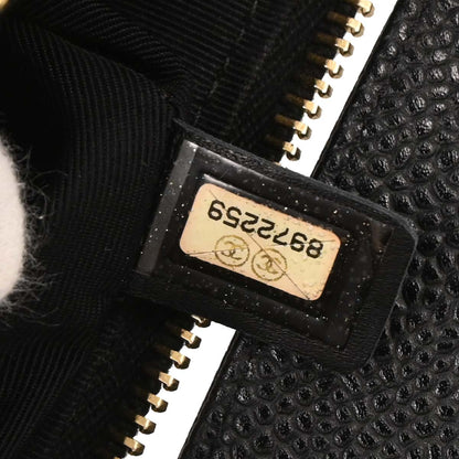 Chanel Black Caviar Chain Handbag