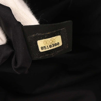 Chanel 2003-2004 Black Jacquard Nylon New Travel Line Tote Handbag