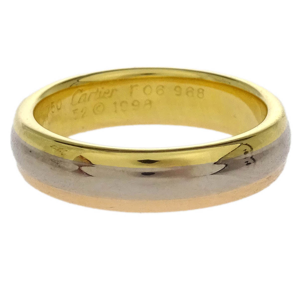 Cartier Three Color Wedding Ring 750 #52