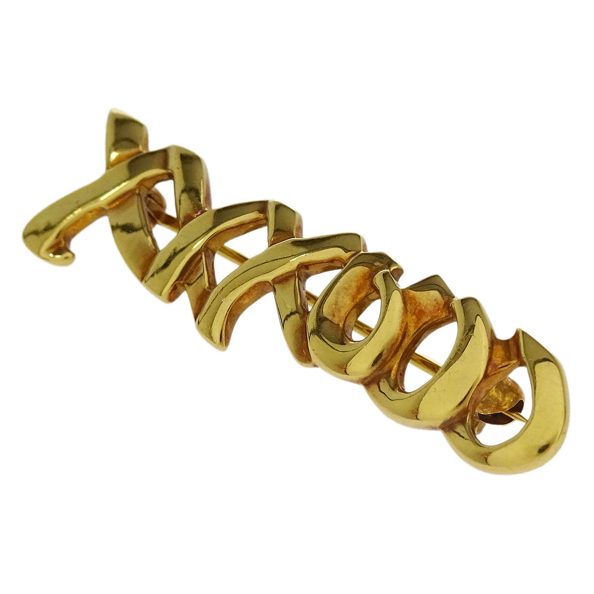 Tiffany & Co. Love & Kiss Brooch Pin Gold 750