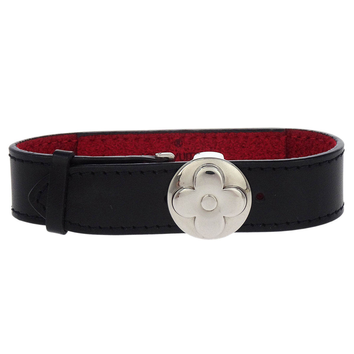 Louis Vuitton Black Monogram Good Luck Bracelet Bangle M64447