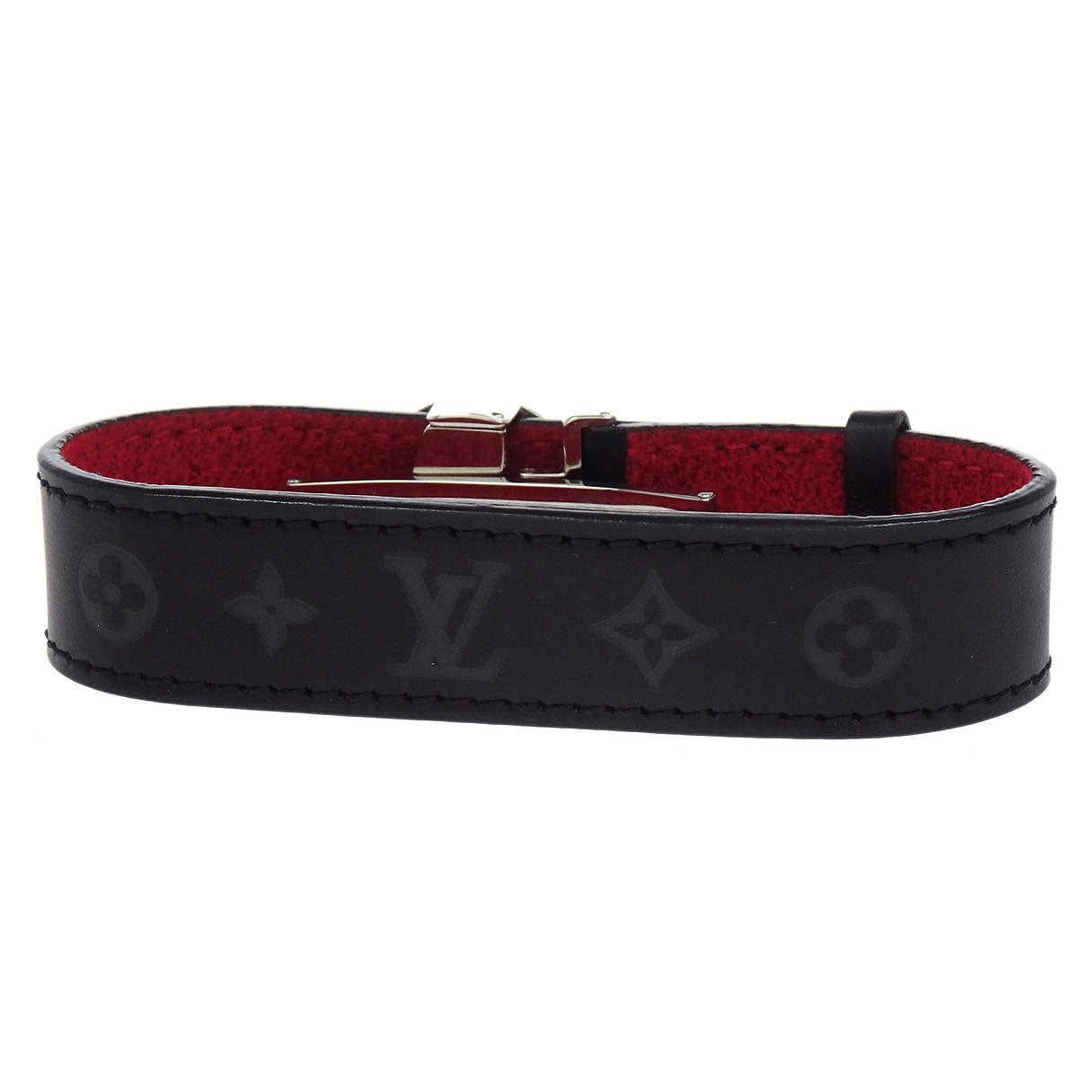 Louis Vuitton Black Monogram Good Luck Bracelet Bangle M64447