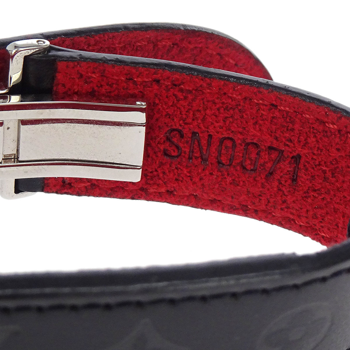 Louis Vuitton Black Monogram Good Luck Bracelet Bangle M64447
