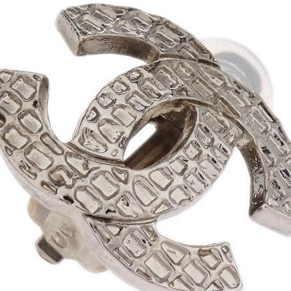 Chanel Silver CC Earrings Clip-On 00A