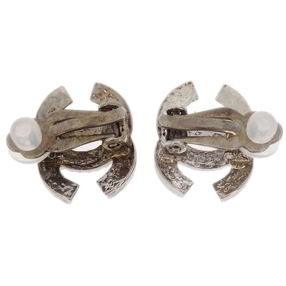 Chanel Silver CC Earrings Clip-On 00A