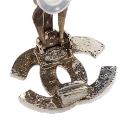 Chanel Silver CC Earrings Clip-On 00A