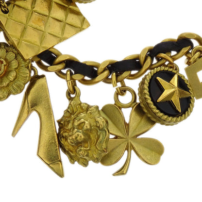 Chanel CC Icon Chain Belt Costume Pearl Gold Black 94A