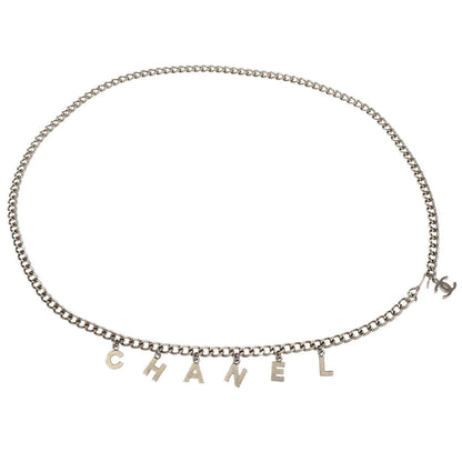 Chanel Chain Belt Silver CC Small Good 04V