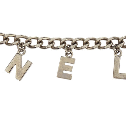 Chanel Chain Belt Silver CC Small Good 04V