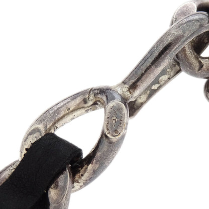 Chanel Silver Black CC Chain Belt 96P Small Good