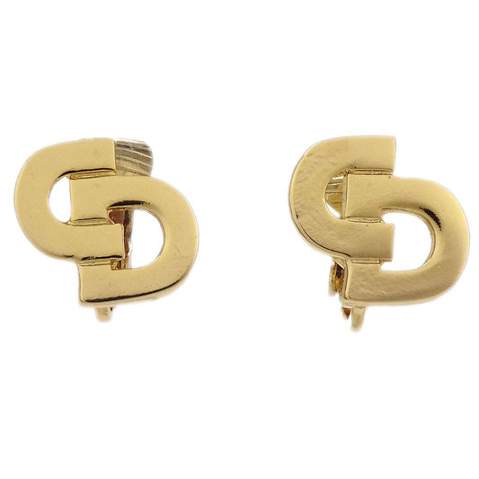 Christian Dior Earrings Clip-On Gold