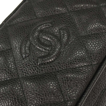 Chanel Black Caviar Camera Bag Mini