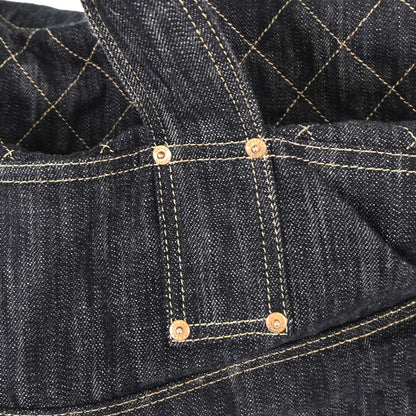 Chanel 2005-2006 Navy Denim Tote Bag