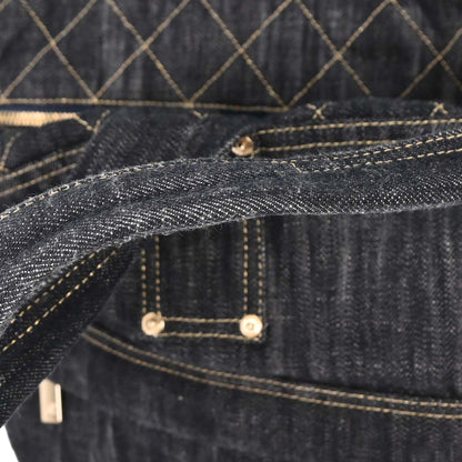 Chanel 2005-2006 Navy Denim Tote Bag