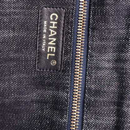 Chanel 2005-2006 Navy Denim Tote Bag