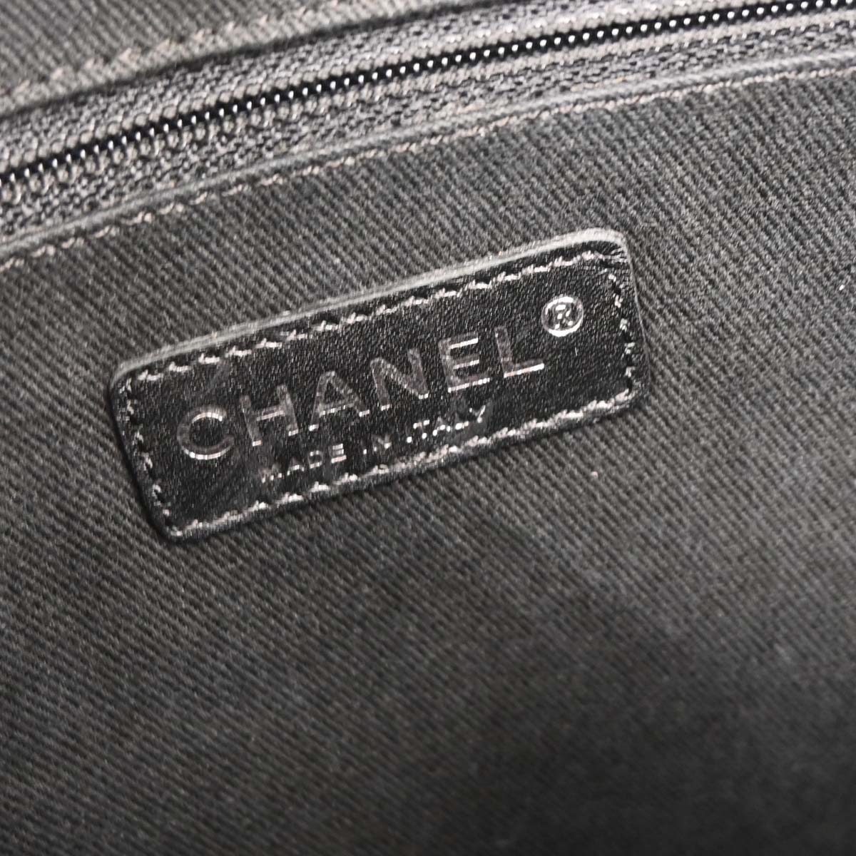 Chanel Black Calfskin Wild Stitch Top Handle Handbag