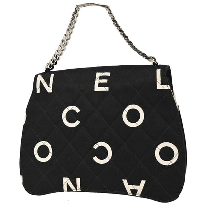 Chanel Black Cotton Handbag