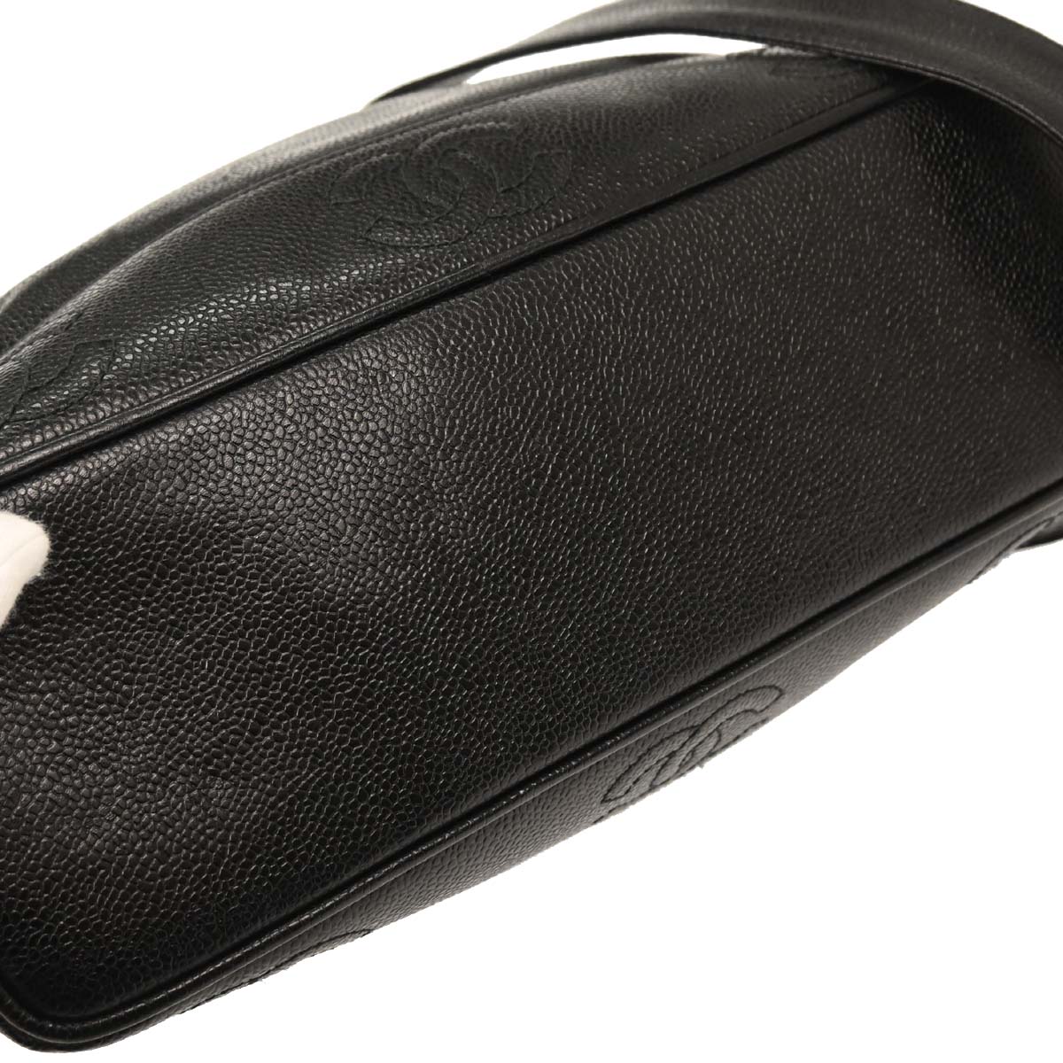 Chanel Black Caviar Triple CC Bucket Shoulder Bag