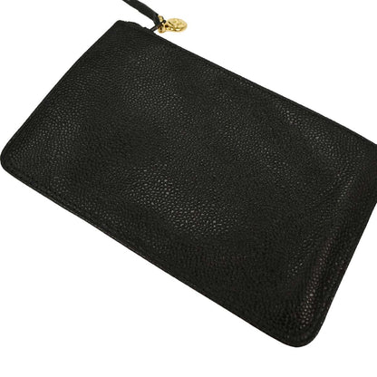 Chanel Black Caviar Triple CC Bucket Shoulder Bag