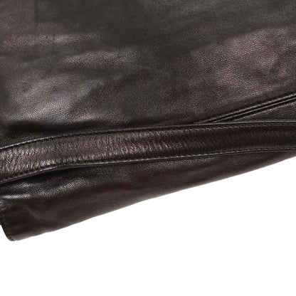 Fendi Black Lambskin Baguette Mamma Handbag