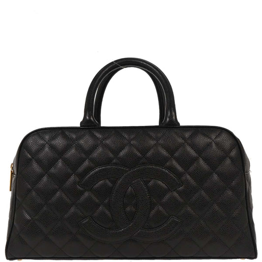 Chanel Black Calfskin Bowling Bag