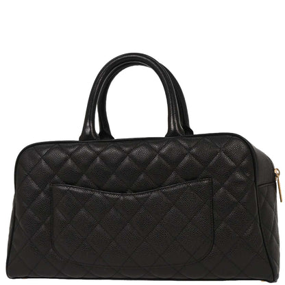 Chanel Black Calfskin Bowling Bag