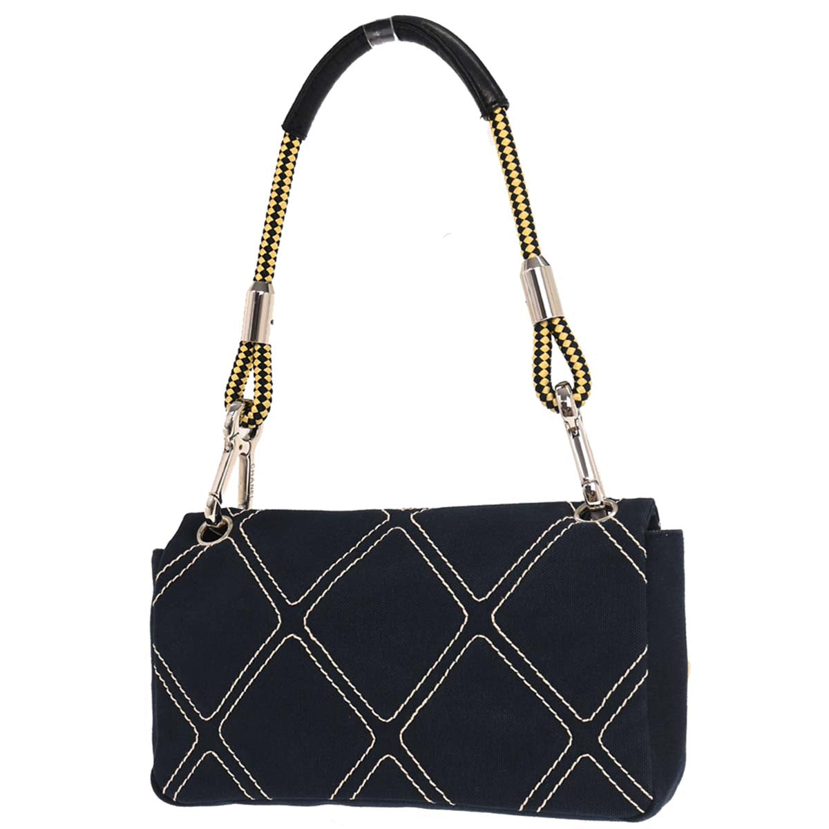 Chanel Navy Canvas No. 5 Handbag