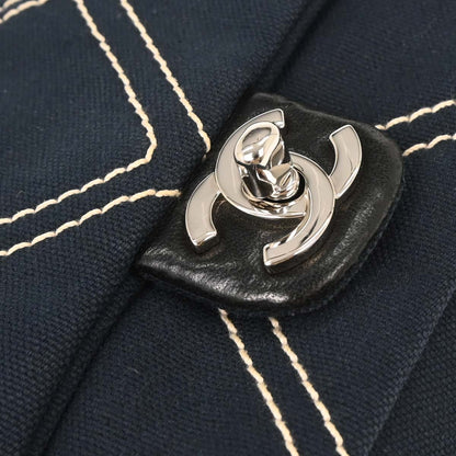 Chanel Navy Canvas No. 5 Handbag