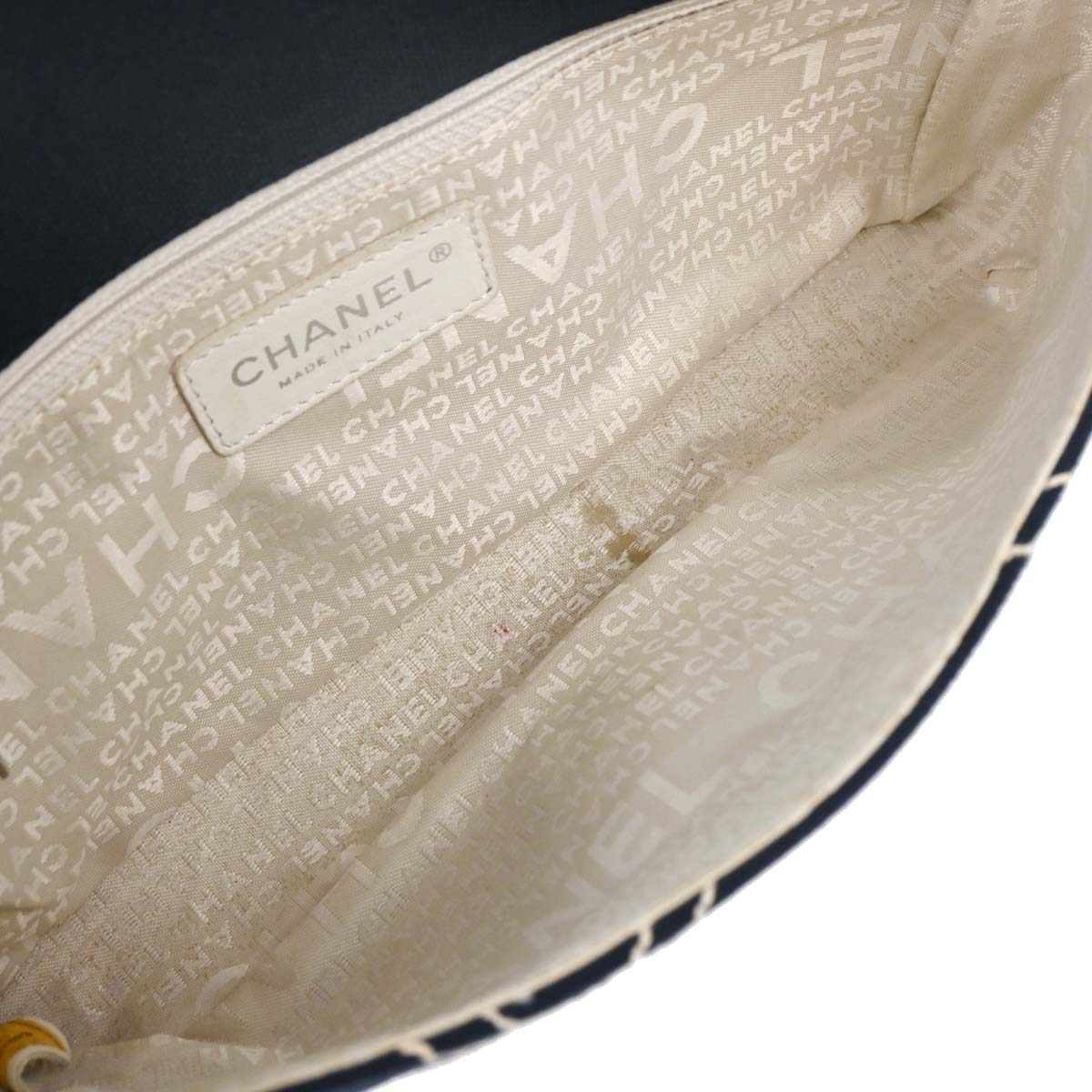 Chanel Navy Canvas No. 5 Handbag