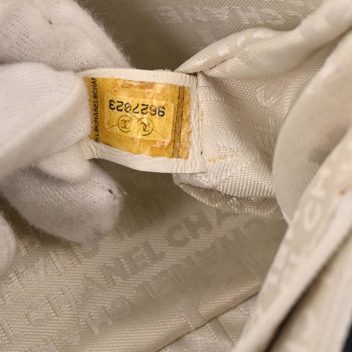 Chanel Navy Canvas No. 5 Handbag