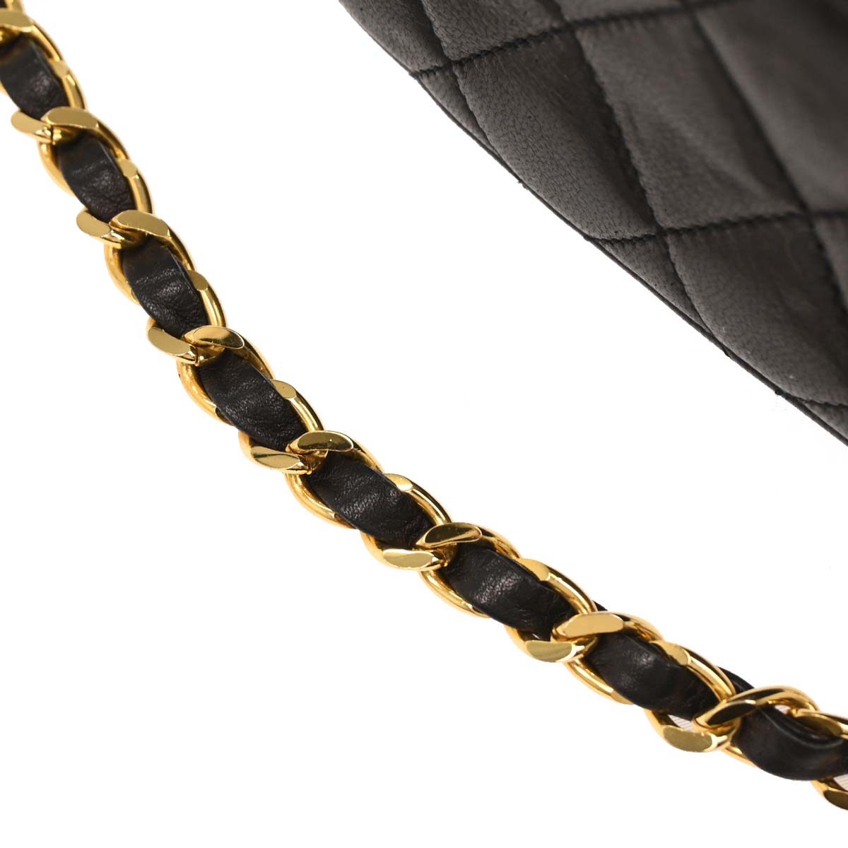 Chanel Black Lambskin Vanity Shoulder Bag