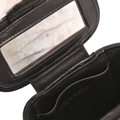 Chanel Black Lambskin Vanity Shoulder Bag