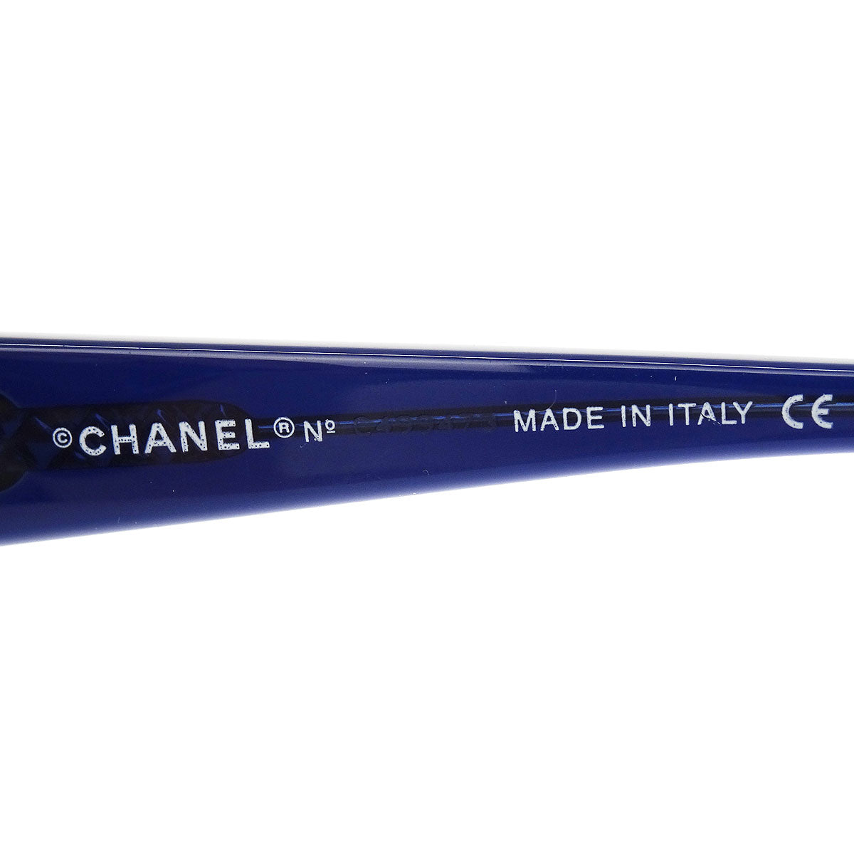 Chanel Sunglasses Eyewear Black Blue Small Good