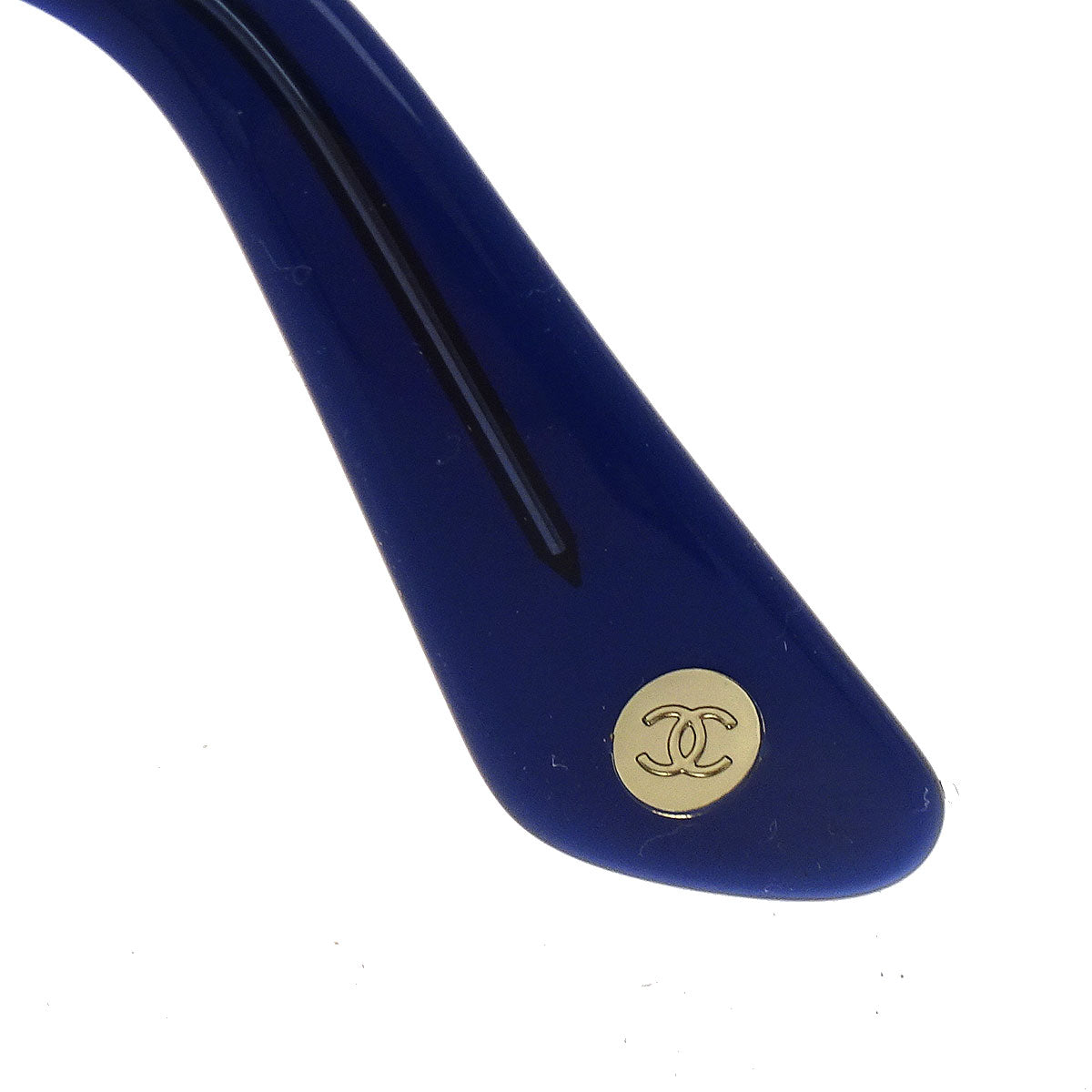 Chanel Sunglasses Eyewear Black Blue Small Good