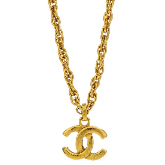Chanel Gold CC Chain Pendant Necklace