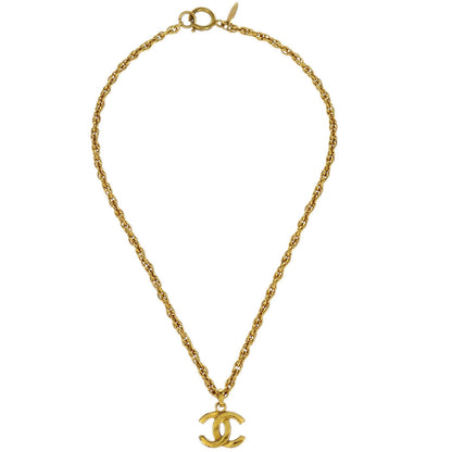 Chanel Gold CC Chain Pendant Necklace