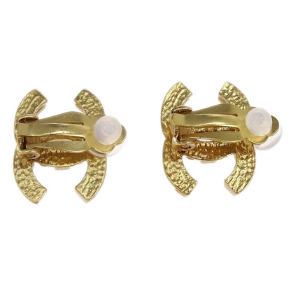 Chanel Gold CC Earrings Clip-On 03P