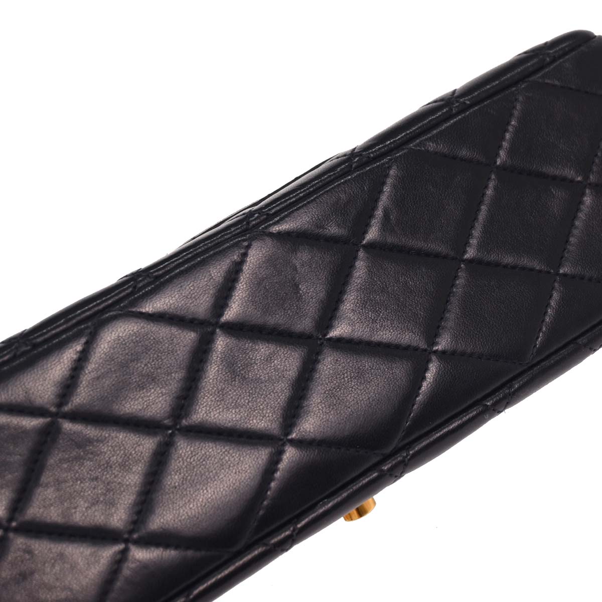 Chanel Navy Lambskin Paris Small Double Flap Shoulder Bag