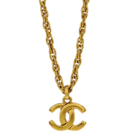 Chanel Gold CC Chain Pendant Necklace