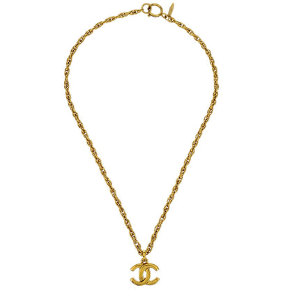 Chanel Gold CC Chain Pendant Necklace