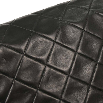 Chanel Black Lambskin Single Flap Shoulder Bag