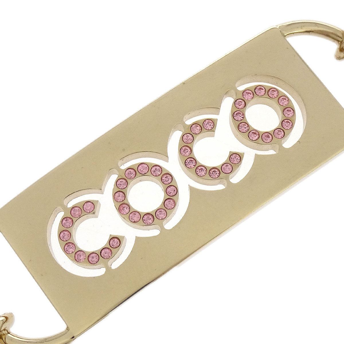 Chanel Rhinestone Chain Belt Gold 02P