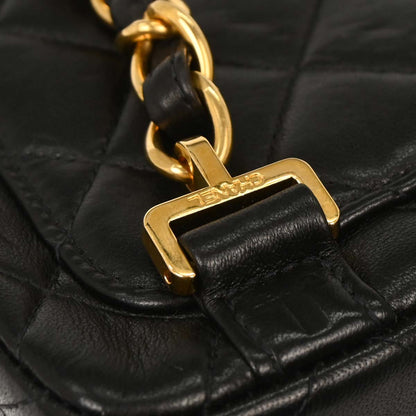 Chanel Black Lambskin Backpack
