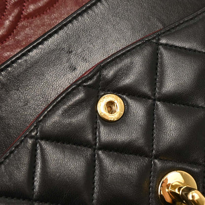Chanel Black Lambskin Medium Classic Double Flap Shoulder Bag