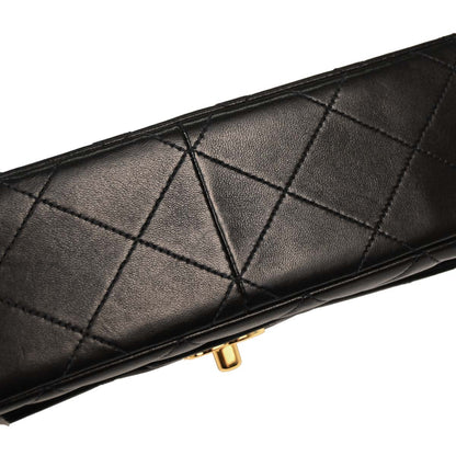 Chanel Black Lambskin Single Flap Shoulder Bag