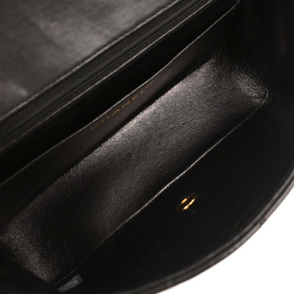 Chanel Black Lambskin Small Diana Shoulder Bag