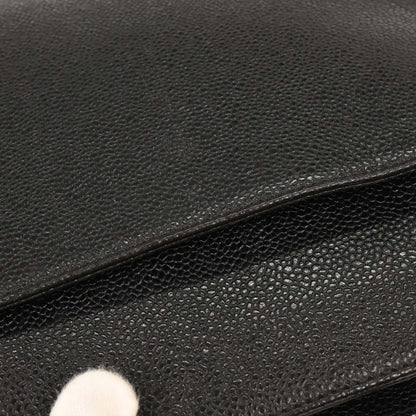 Chanel Black Caviar Triple CC Shoulder Tote Bag